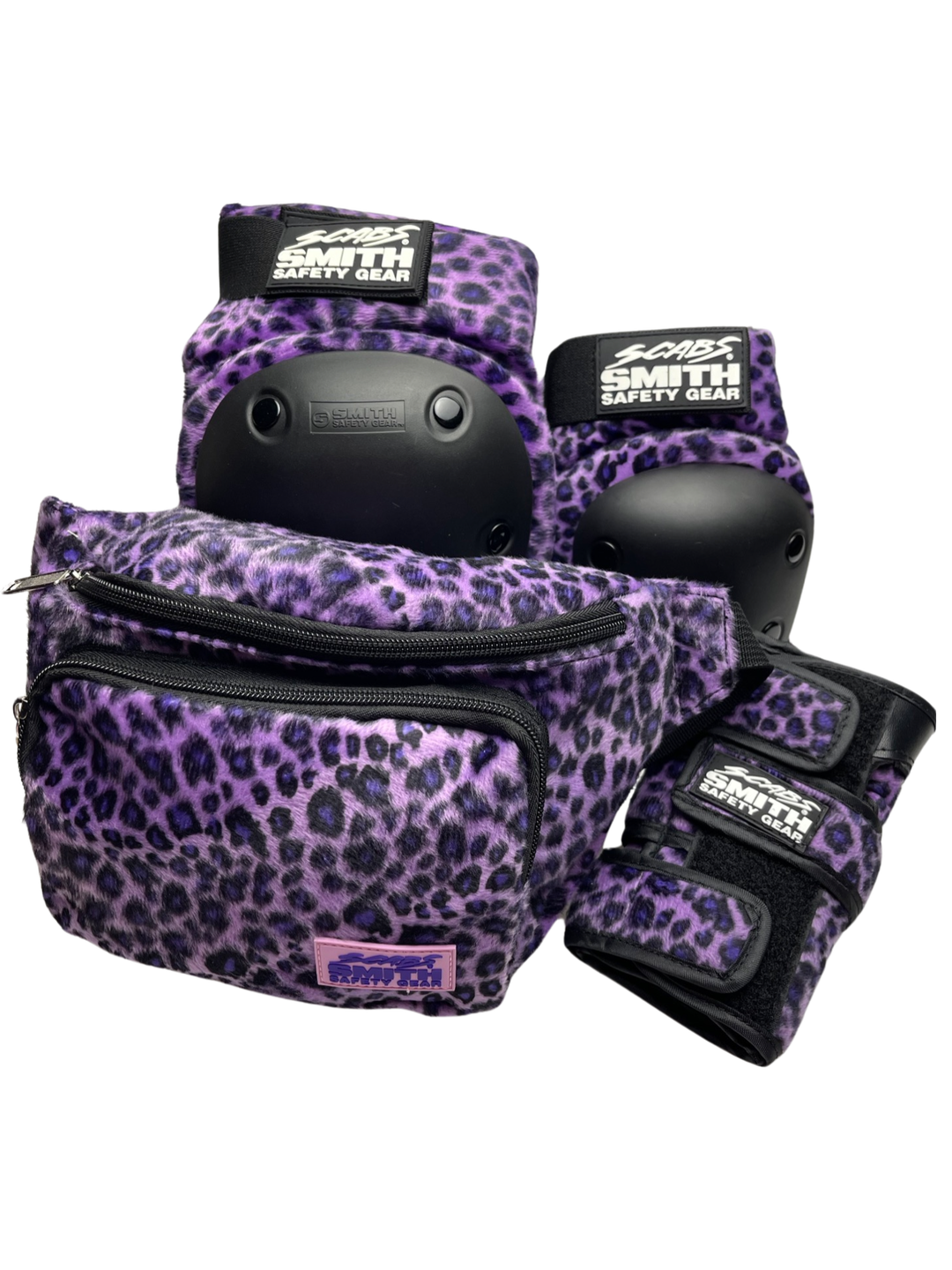 Smith Scabs - Adult 3 Pack -Purple Leopard – SmithScabs