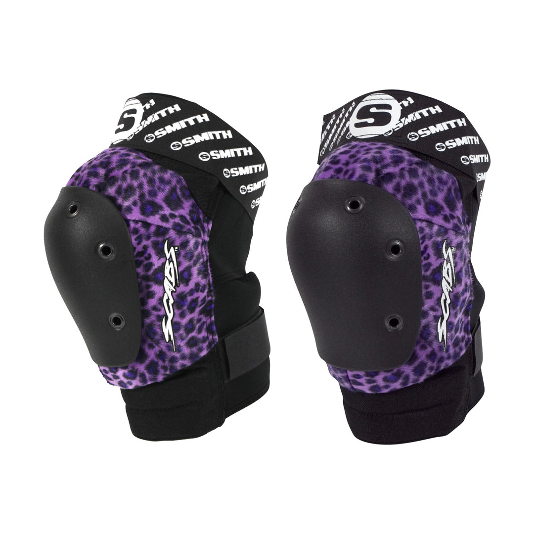 Smith Scabs - Leopard Elite Knee Pad - Purple – SmithScabs